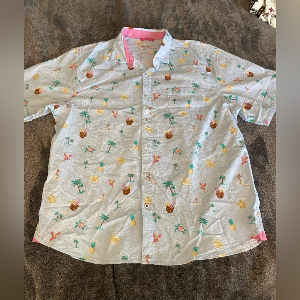 Tommy Bahama Nova Wave Surf's Up Short-Sleeve Shirt XL